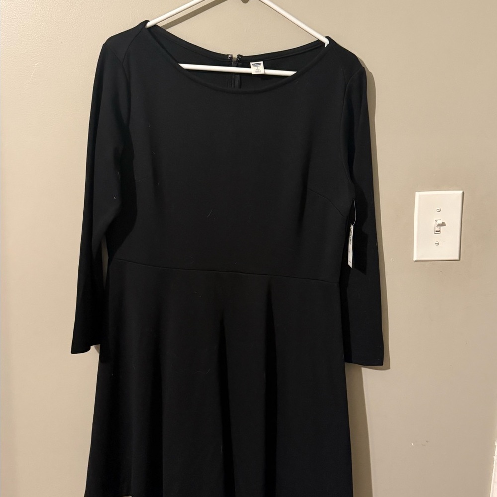 Old Navy Elegant Black Long Sleeve Dress